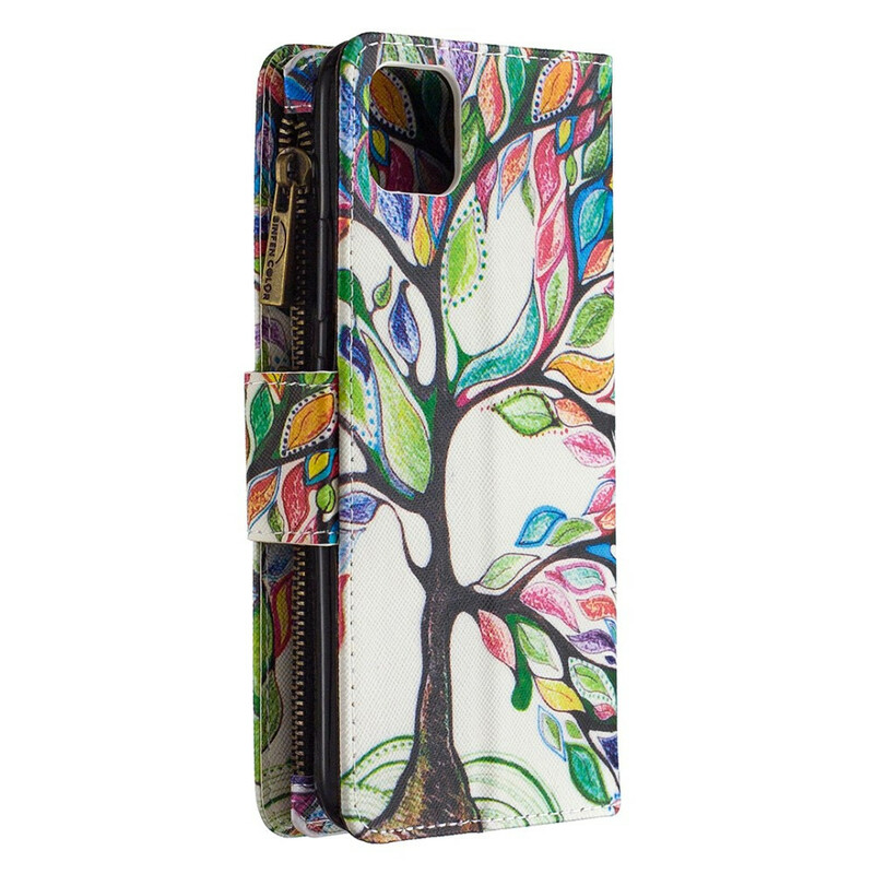 Housse Realme C11 Poche Zippée Arbre