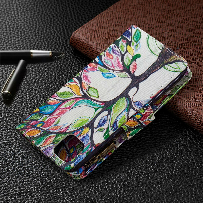 Housse Realme C11 Poche Zippée Arbre Housse Realme C11 Poche Zippée Arbre