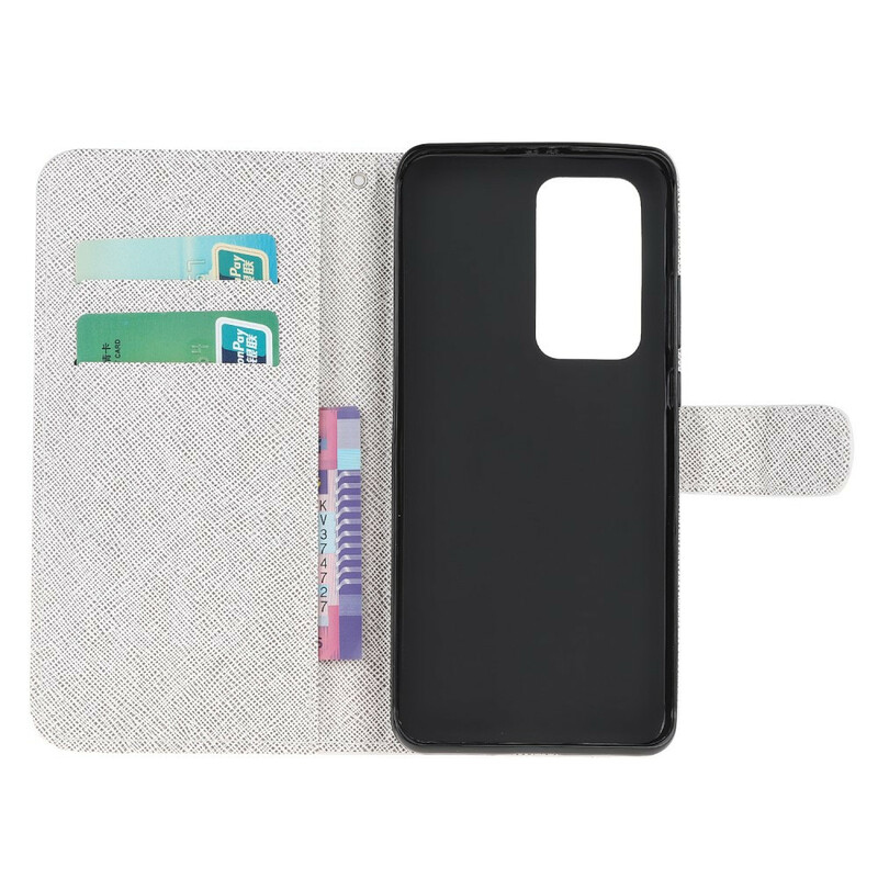 Housse Xiaomi Mi 10T / 10T Pro Loup en Hiver avec Lanière Housse Xiaomi Mi 10T / 10T Pro Loup en Hiver avec Lanière