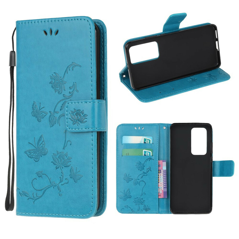 Housse Xiaomi Mi 10T / 10T Pro Papillons et Fleurs D'Asie Housse Xiaomi Mi 10T / 10T Pro Papillons et Fleurs D'Asie