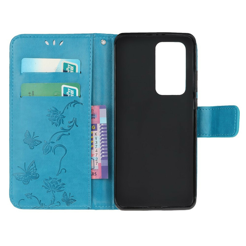 Housse Xiaomi Mi 10T / 10T Pro Papillons et Fleurs D'Asie Housse Xiaomi Mi 10T / 10T Pro Papillons et Fleurs D'Asie