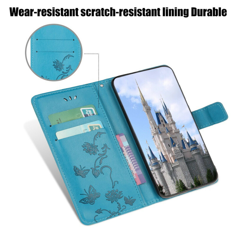 Housse Xiaomi Mi 10T / 10T Pro Papillons et Fleurs D'Asie Housse Xiaomi Mi 10T / 10T Pro Papillons et Fleurs D'Asie