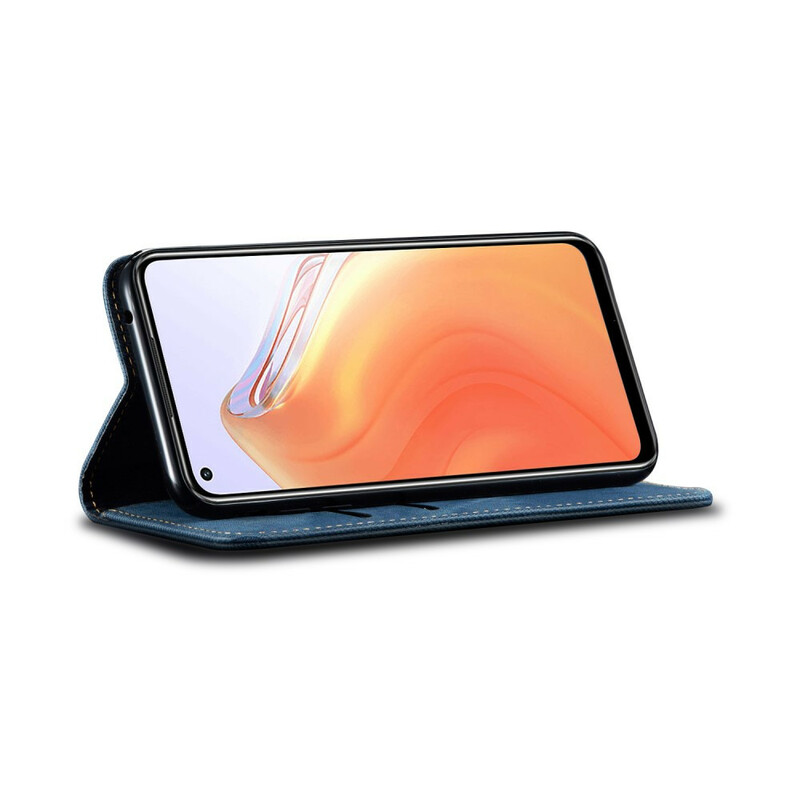 Flip Cover Xiaomi Mi 10T / 10T Pro Tissu Jeans Flip Cover Xiaomi Mi 10T / 10T Pro Tissu Jeans