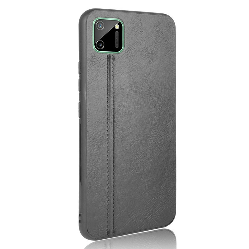 Coque Realme C11 Style Cuir Coutures Coque Realme C11 Style Cuir Coutures