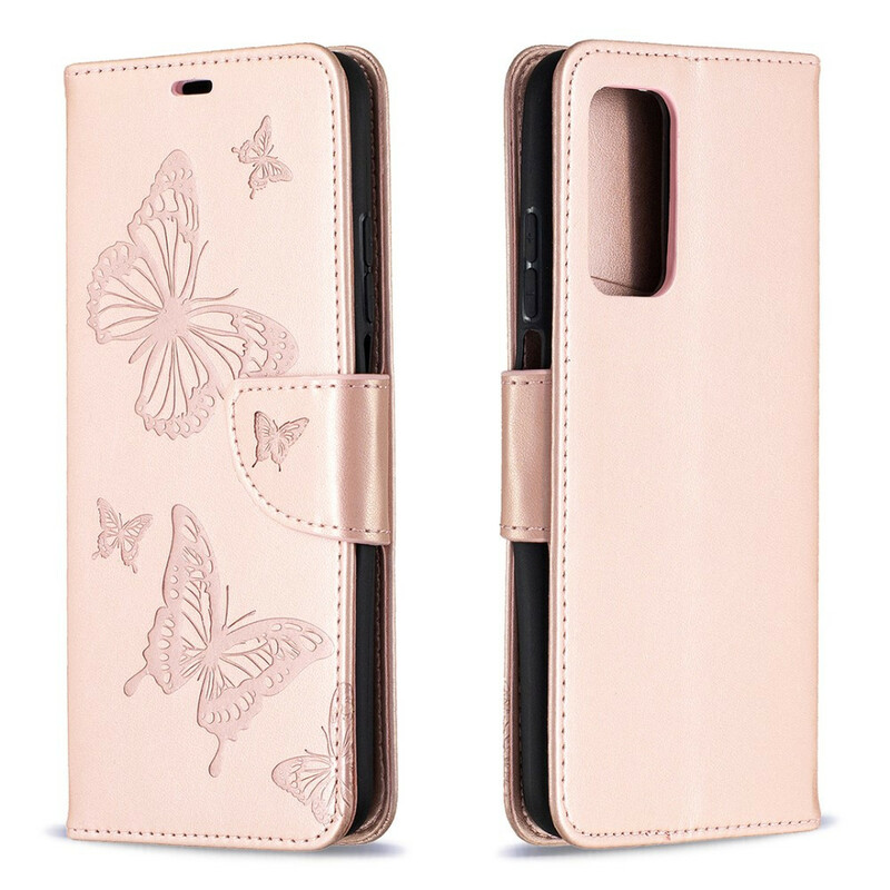 Housse Xiaomi Mi 10T / Mi 10T Pro Papillons Imprimés à Lanière Housse Xiaomi Mi 10T / Mi 10T Pro Papillons Imprimés à Lanière