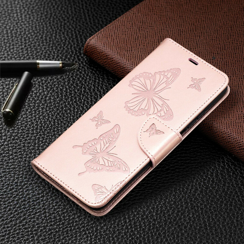Housse Xiaomi Mi 10T / Mi 10T Pro Papillons Imprimés à Lanière Housse Xiaomi Mi 10T / Mi 10T Pro Papillons Imprimés à Lanière