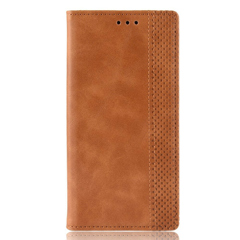 Flip Cover Realme 7 Effet Cuir Vintage Stylisé