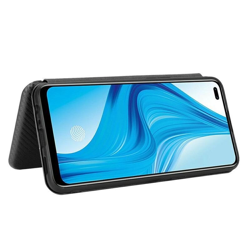 Flip Cover Realme 7 Pro Silicone Carbone Coloré Flip Cover Realme 7 Pro Silicone Carbone Coloré