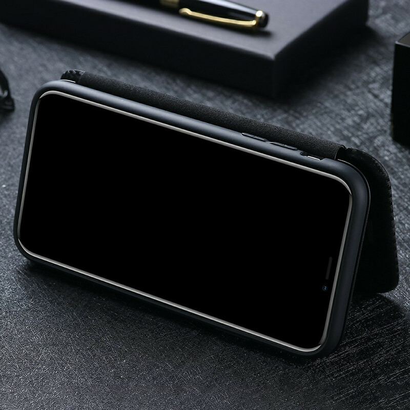Flip Cover Realme 7 Pro Silicone Carbone Coloré Flip Cover Realme 7 Pro Silicone Carbone Coloré