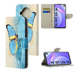 Housse Xiaomi Mi 10T Lite Papillon Bleu et Jaune Housse Xiaomi Mi 10T Lite Papillon Bleu et Jaune