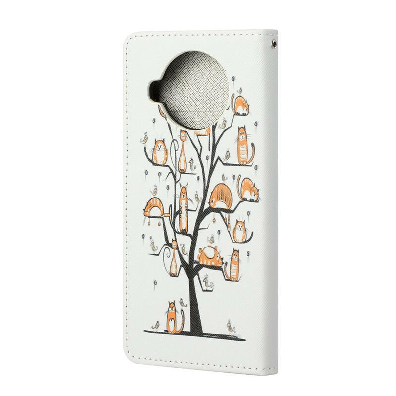 Housse Xiaomi Mi 10T Lite Funky Cats à Lanière Housse Xiaomi Mi 10T Lite Funky Cats à Lanière