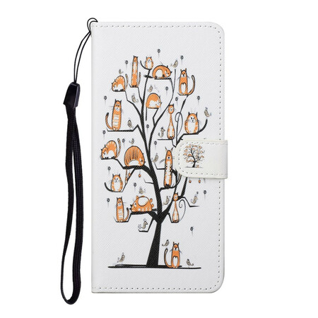 Housse Xiaomi Mi 10T Lite Funky Cats à Lanière