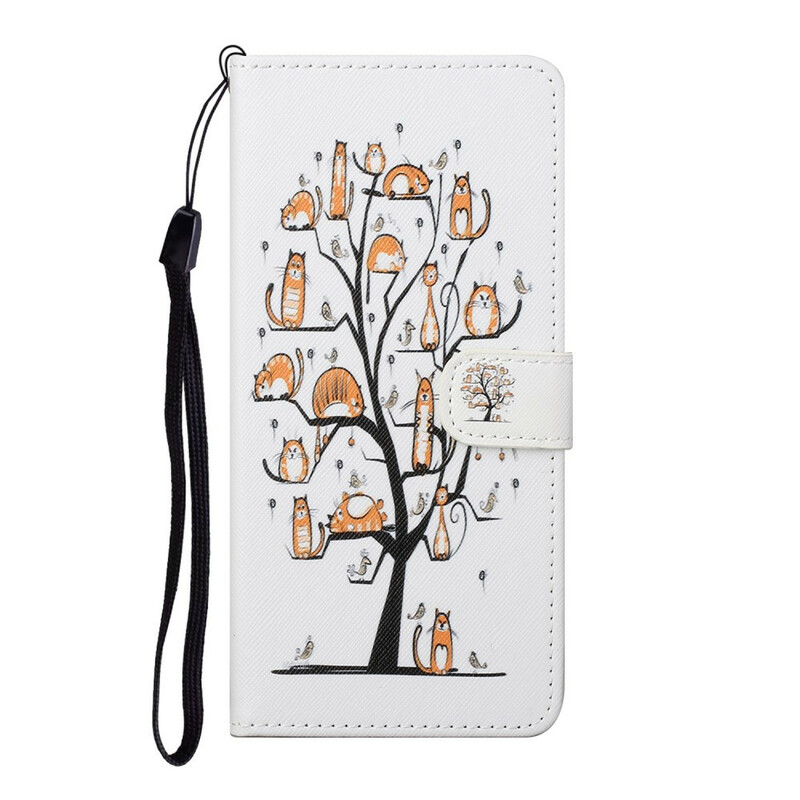 Housse Xiaomi Mi 10T Lite Funky Cats à Lanière Housse Xiaomi Mi 10T Lite Funky Cats à Lanière