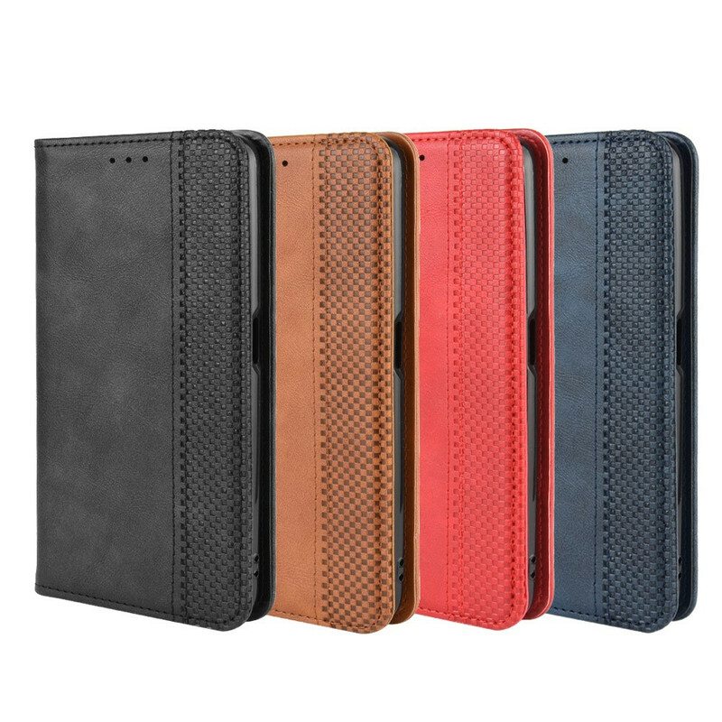 Flip Cover Realme X50 Effet Cuir Vintage Stylisé Flip Cover Realme X50 Effet Cuir Vintage Stylisé