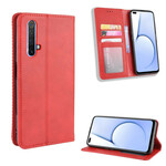 Flip Cover Realme X50 Effet Cuir Vintage Stylisé Flip Cover Realme X50 Effet Cuir Vintage Stylisé