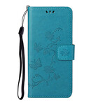 Housse Xiaomi Mi 10T Lite Papillons et Fleurs D'Asie Housse Xiaomi Mi 10T Lite Papillons et Fleurs D'Asie