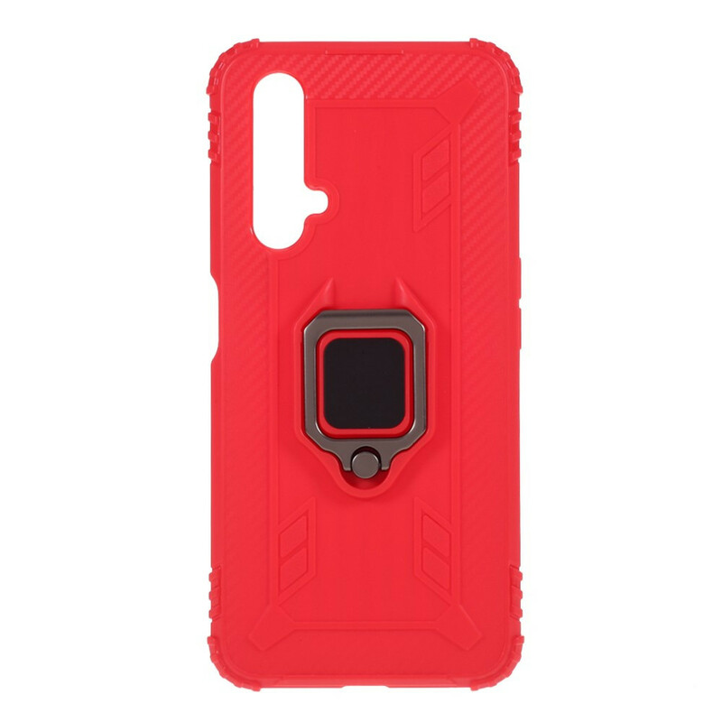 Coque Realme X50 Ring et Fibre Carbone