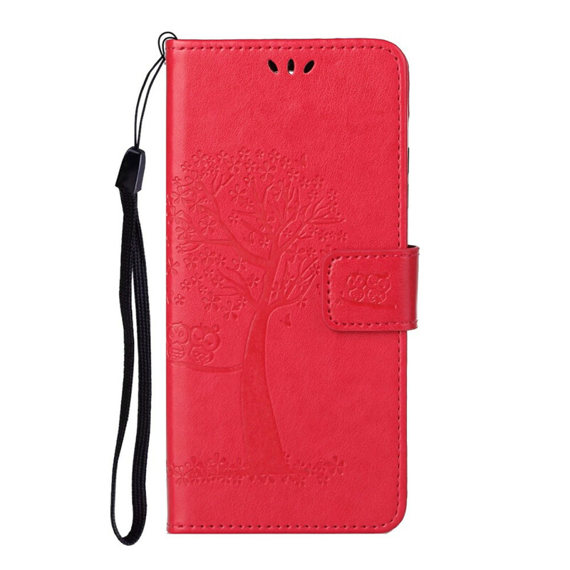 Housse Xiaomi Mi 10T Lite Arbre et Hiboux à Lanière Housse Xiaomi Mi 10T Lite Arbre et Hiboux à Lanière