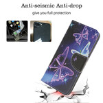 Housse Samsung Galaxy A51 5G Papillons Néons Housse Samsung Galaxy A51 5G Papillons Néons