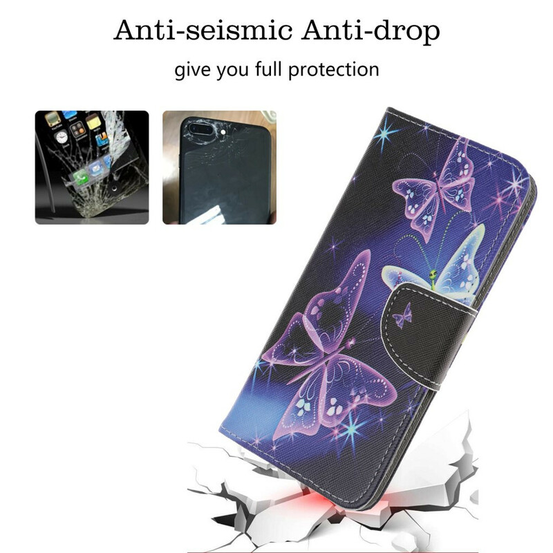 Housse Samsung Galaxy A51 5G Papillons Néons Housse Samsung Galaxy A51 5G Papillons Néons