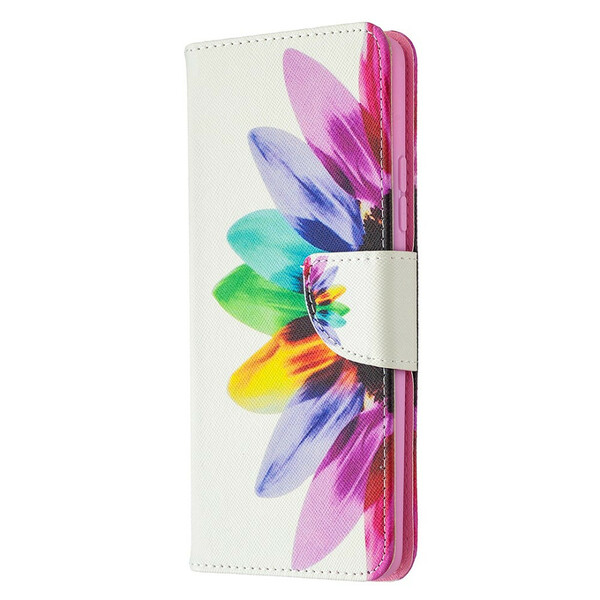 Housse Samsung Galaxy A42 5G Fleur Aquarelle