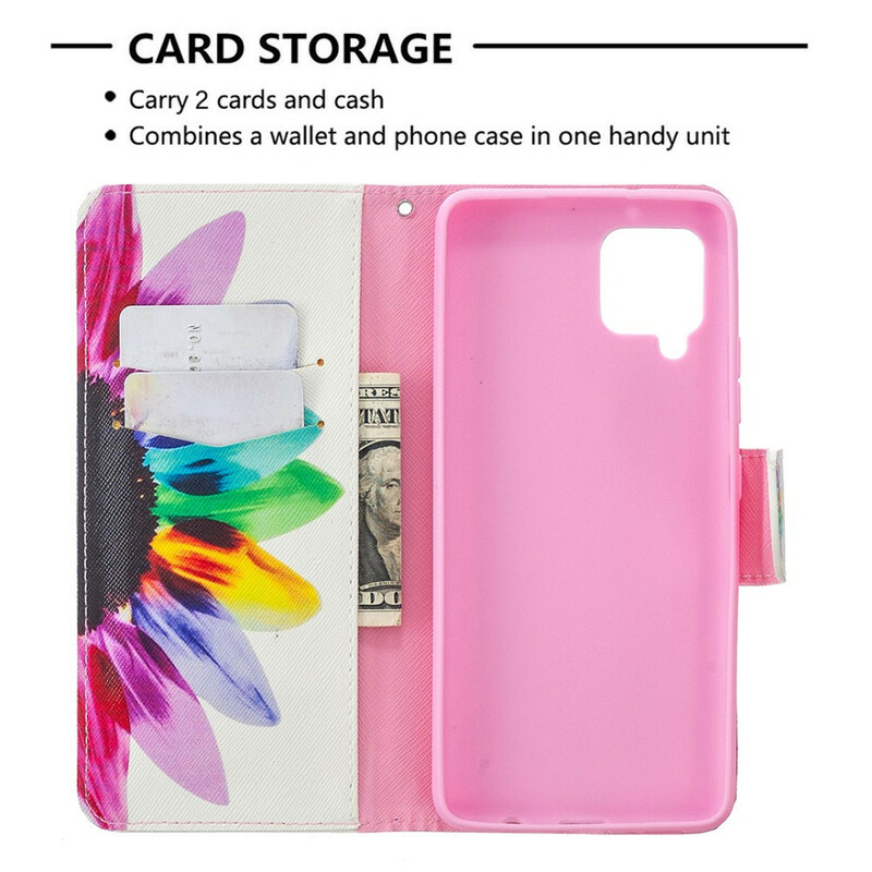 Housse Samsung Galaxy A42 5G Fleur Aquarelle Housse Samsung Galaxy A42 5G Fleur Aquarelle