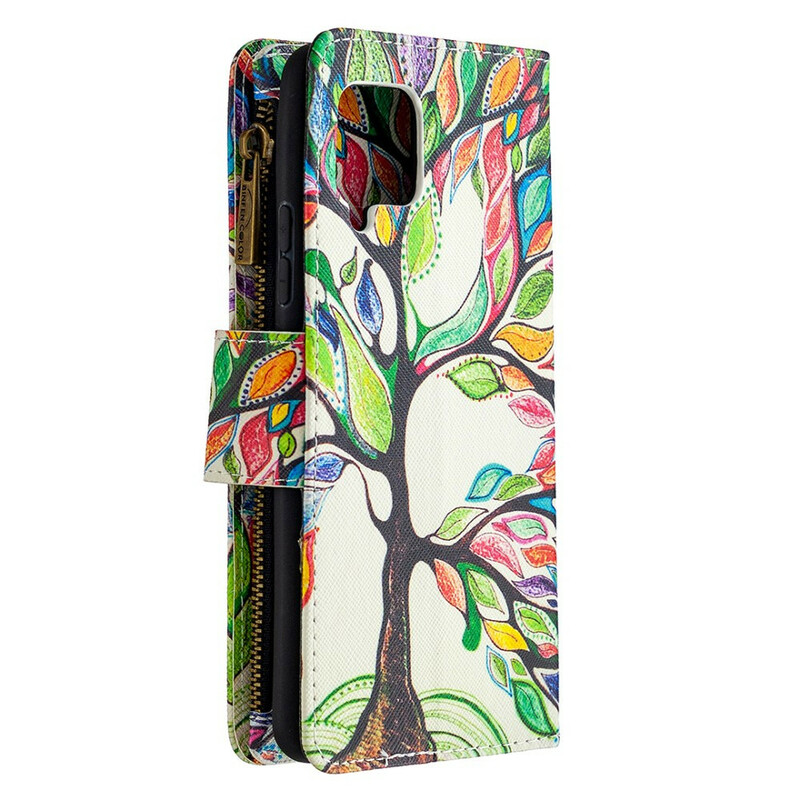 Housse Samsung Galaxy A42 5G Poche Zippée Arbre Housse Samsung Galaxy A42 5G Poche Zippée Arbre