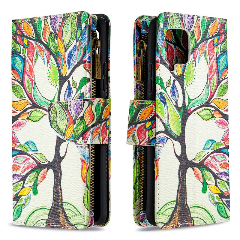 Housse Samsung Galaxy A42 5G Poche Zippée Arbre Housse Samsung Galaxy A42 5G Poche Zippée Arbre