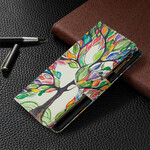Housse Samsung Galaxy A42 5G Poche Zippée Arbre Housse Samsung Galaxy A42 5G Poche Zippée Arbre