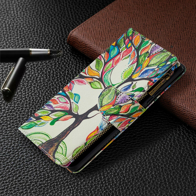 Housse Samsung Galaxy A42 5G Poche Zippée Arbre Housse Samsung Galaxy A42 5G Poche Zippée Arbre