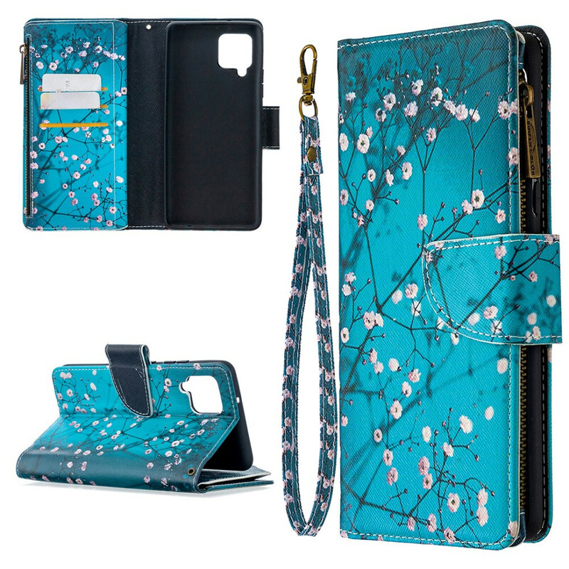 Housse Samsung Galaxy A42 5G Poche Zippée Arbre