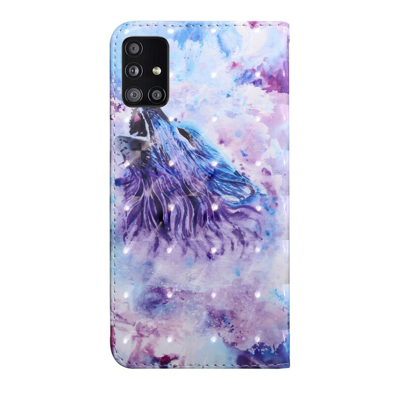 Housse Samsung Galaxy A51 5G Loup Aquarelle Housse Samsung Galaxy A51 5G Loup Aquarelle