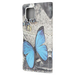 Housse Samsung Galaxy A42 5G Papillon Prestige Bleu Housse Samsung Galaxy A42 5G Papillon Prestige Bleu