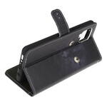 Housse Samsung Galaxy A42 5G Yeux de Chat Noir à Lanière Housse Samsung Galaxy A42 5G Yeux de Chat Noir à Lanière