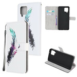 Housse Samsung Galaxy A42 5G Plume à Lanière Housse Samsung Galaxy A42 5G Plume à Lanière