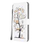 Housse Samsung Galaxy A42 5G Funky Cats à Lanière Housse Samsung Galaxy A42 5G Funky Cats à Lanière