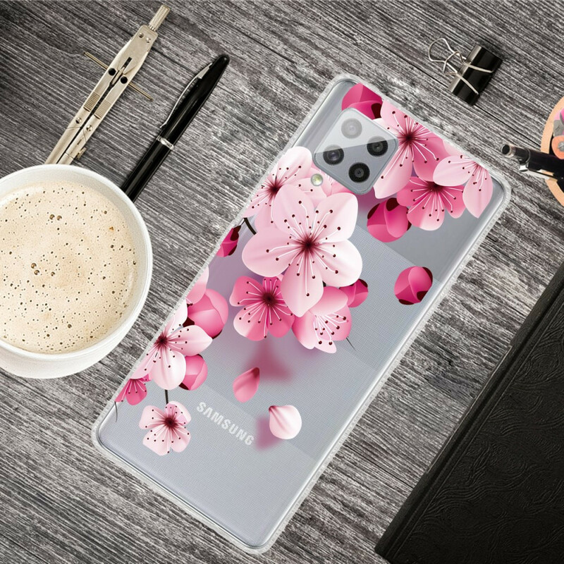 Coque Samsung Galaxy A42 5G Petites Fleurs Roses