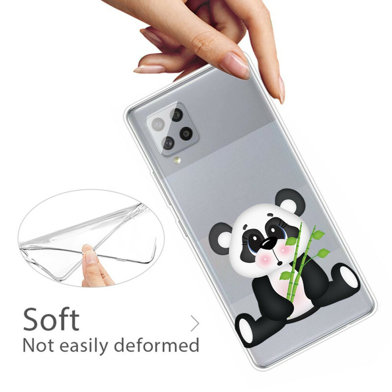 Coque Samsung Galaxy A42 5G Transparente Panda Triste