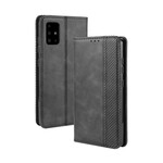 Flip Cover Samsung Galaxy A51 5G Effet Cuir Vintage Stylisé