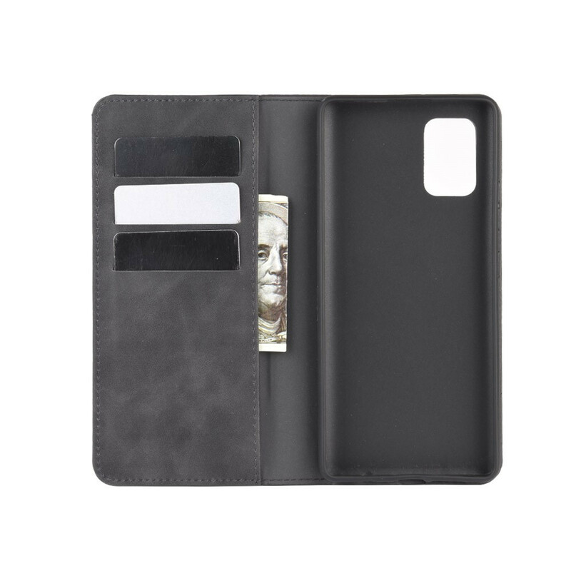 Flip Cover Samsung Galaxy A51 5G Effet Cuir Douceur Flip Cover Samsung Galaxy A51 5G Effet Cuir Douceur
