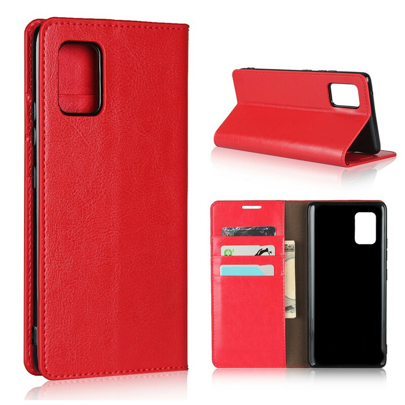 Flip Cover Samsung Galaxy A51 5G Cuir Véritable Flip Cover Samsung Galaxy A51 5G Cuir Véritable