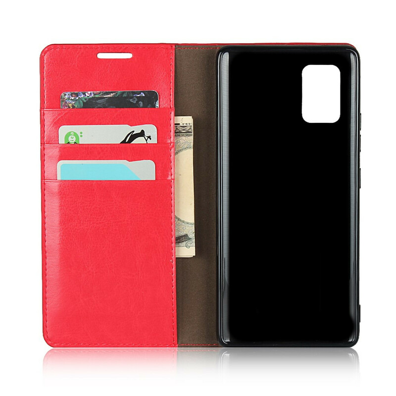 Flip Cover Samsung Galaxy A51 5G Cuir Véritable Flip Cover Samsung Galaxy A51 5G Cuir Véritable