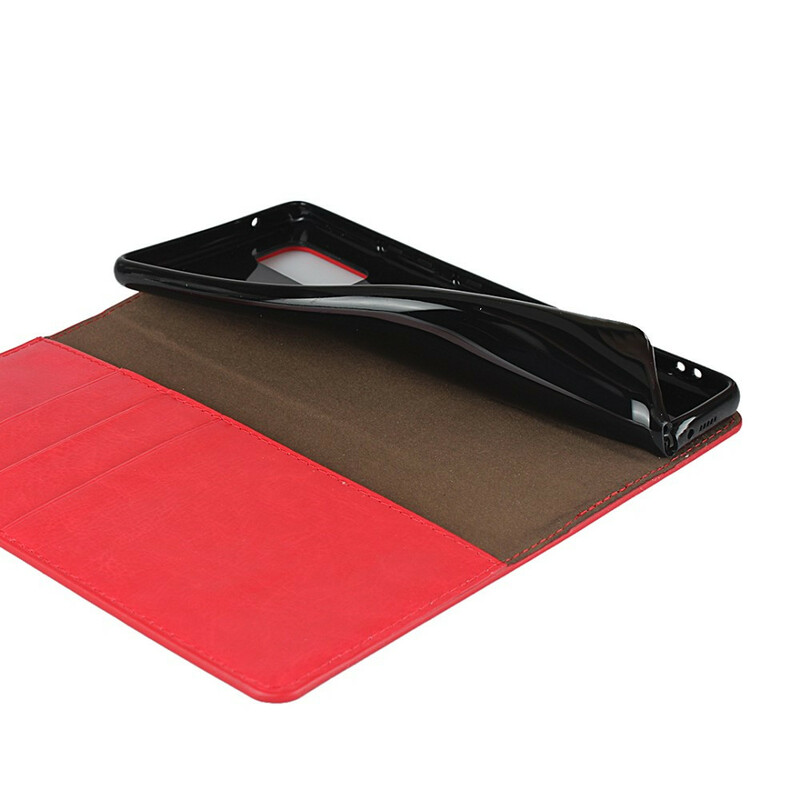 Flip Cover Samsung Galaxy A51 5G Cuir Véritable Flip Cover Samsung Galaxy A51 5G Cuir Véritable