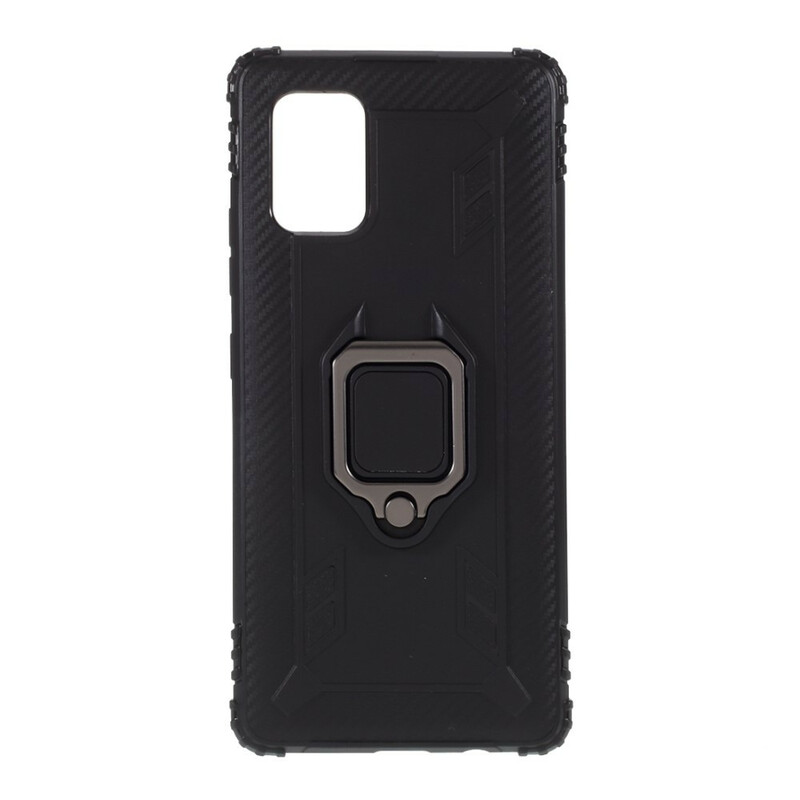 Coque Samsung Galaxy A51 5G Ring et Fibre Carbone Coque Samsung Galaxy A51 5G Ring et Fibre Carbone