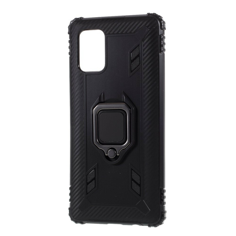 Coque Samsung Galaxy A51 5G Ring et Fibre Carbone Coque Samsung Galaxy A51 5G Ring et Fibre Carbone