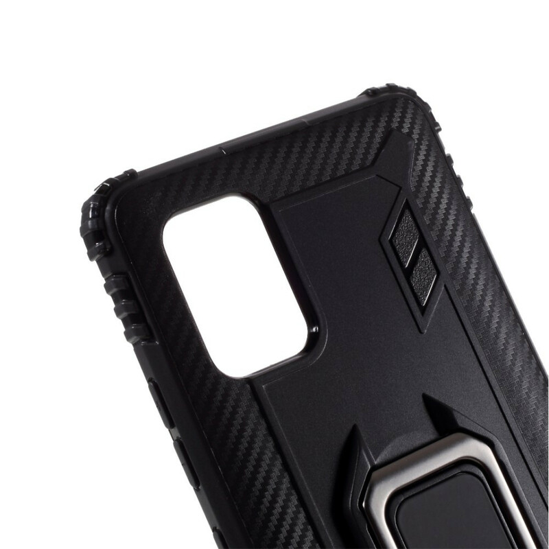 Coque Samsung Galaxy A51 5G Ring et Fibre Carbone Coque Samsung Galaxy A51 5G Ring et Fibre Carbone