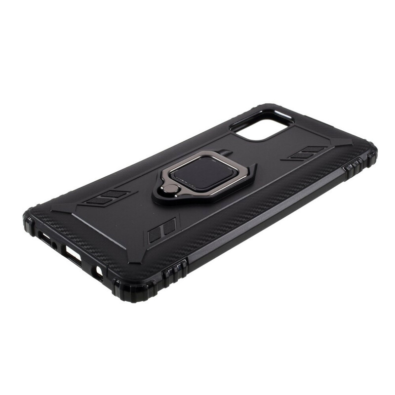 Coque Samsung Galaxy A51 5G Ring et Fibre Carbone Coque Samsung Galaxy A51 5G Ring et Fibre Carbone