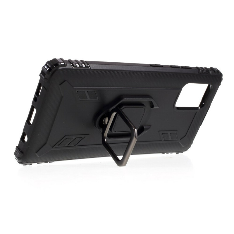 Coque Samsung Galaxy A51 5G Ring et Fibre Carbone Coque Samsung Galaxy A51 5G Ring et Fibre Carbone