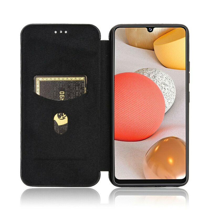 Flip Cover Samsung Galaxy A42 5G Fibre Carbone Flip Cover Samsung Galaxy A42 5G Fibre Carbone
