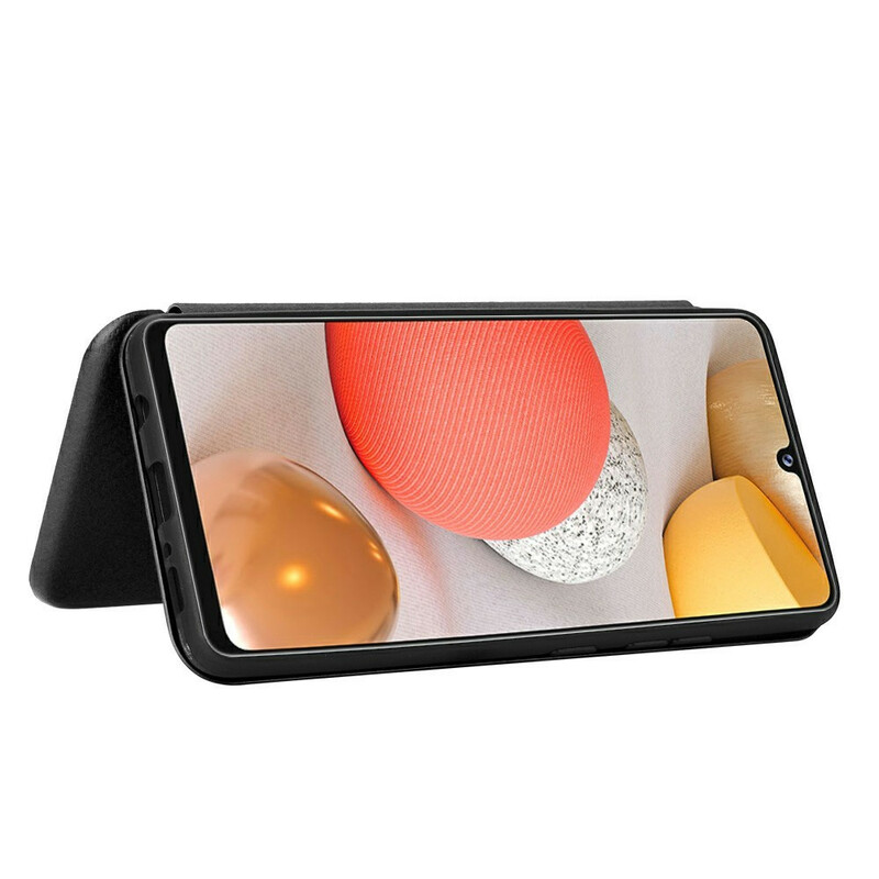 Flip Cover Samsung Galaxy A42 5G Fibre Carbone Flip Cover Samsung Galaxy A42 5G Fibre Carbone
